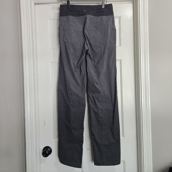 Prana Summit Pants Grey Black Hiking Long Inseam M Tall - Picture 7 of 9